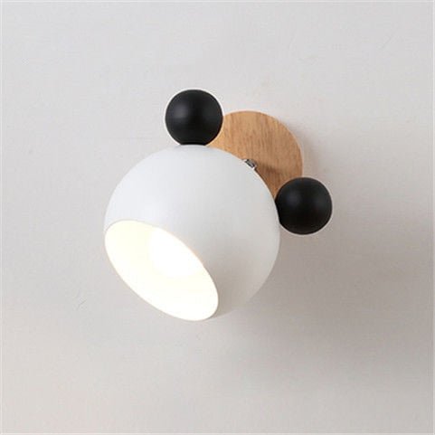 E27 Nordic Aluminum Mickey Sconce Wall Light - Querencian