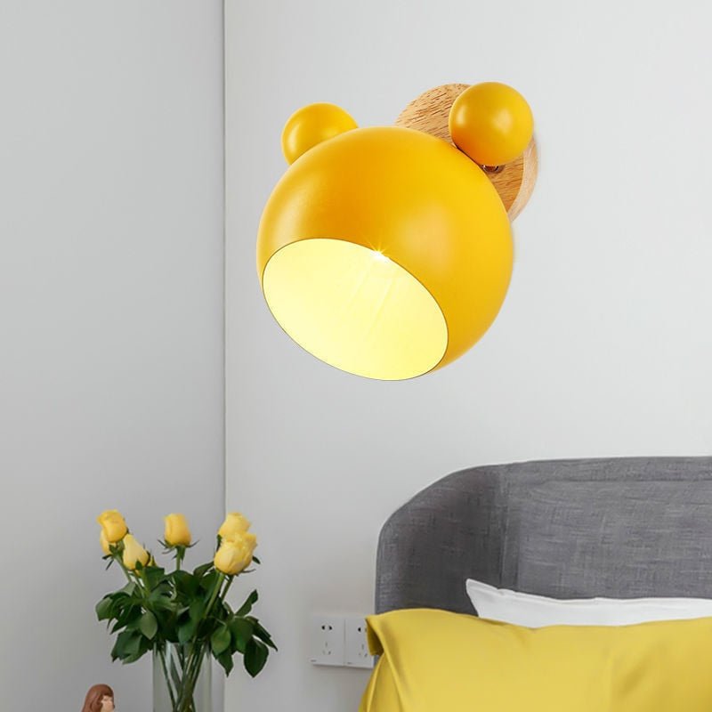E27 Nordic Aluminum Mickey Sconce Wall Light - Querencian