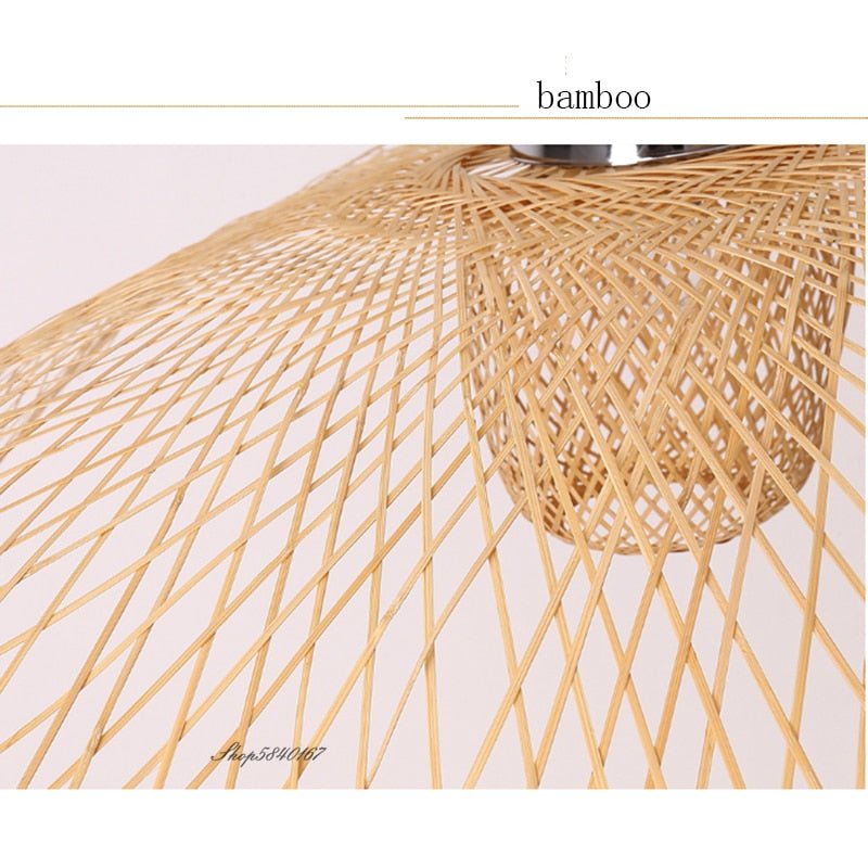E27 Suspension Chinese Style Bamboo Pendant Lights - Querencian