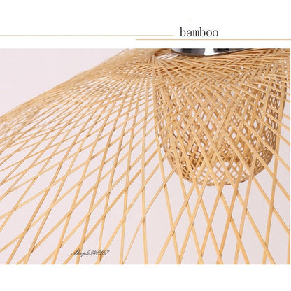 E27 Suspension Chinese Style Bamboo Pendant Lights - Querencian