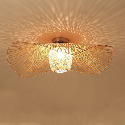 E27 Suspension Chinese Style Bamboo Pendant Lights - Querencian