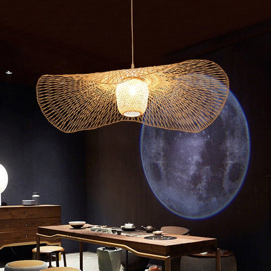 E27 Suspension Chinese Style Bamboo Pendant Lights - Querencian