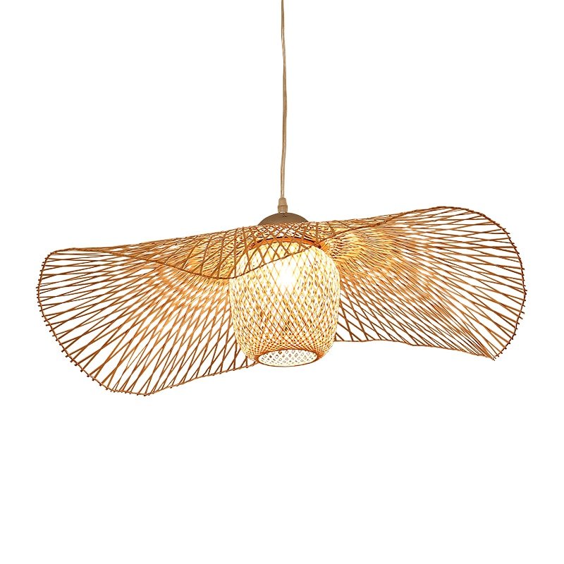 E27 Suspension Chinese Style Bamboo Pendant Lights - Querencian