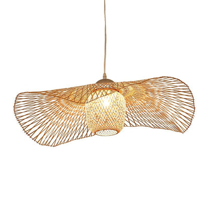 E27 Suspension Chinese Style Bamboo Pendant Lights - Querencian