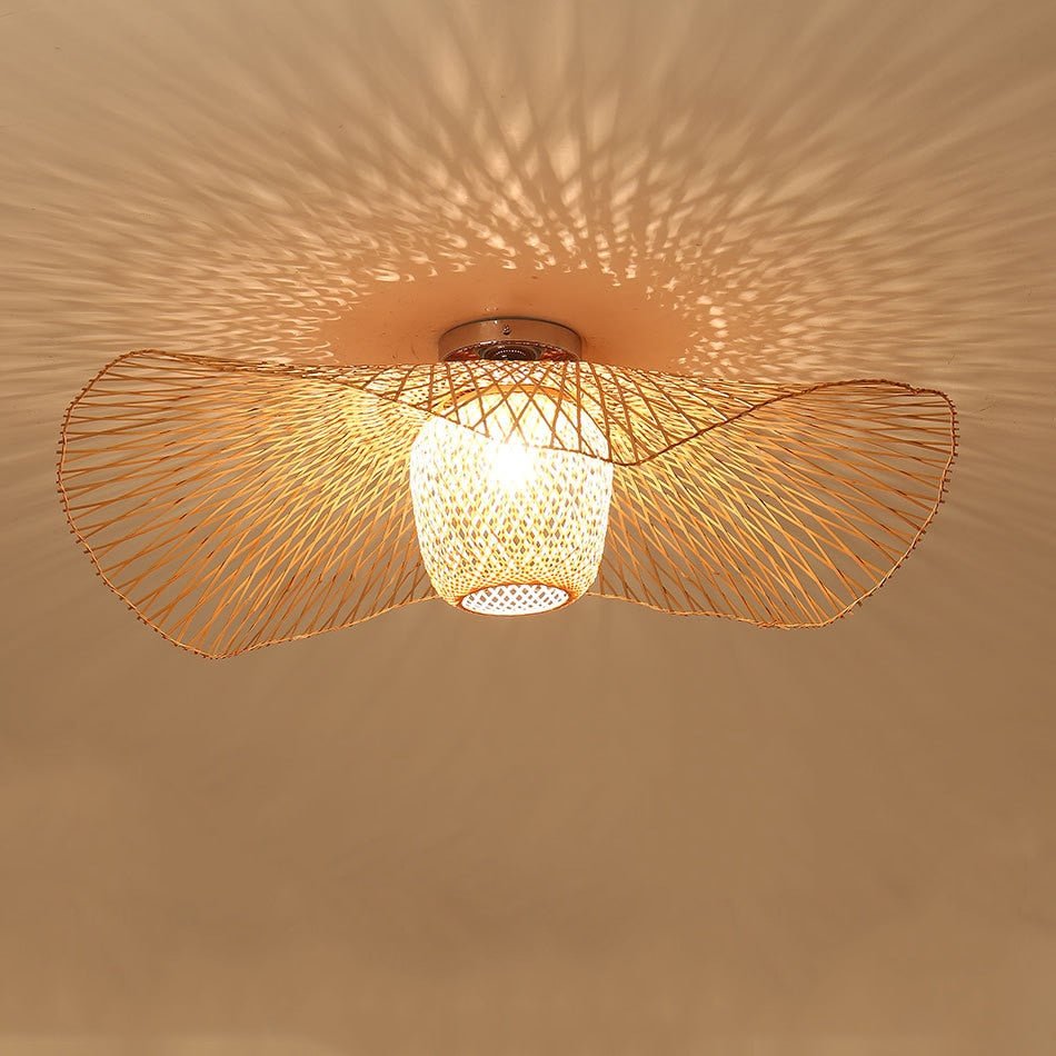 E27 Suspension Chinese Style Bamboo Pendant Lights - Querencian
