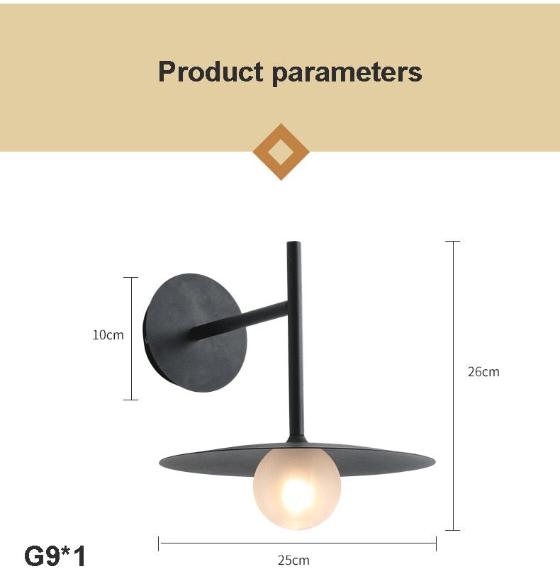 Flying Saucer Background Wall Lamp Sconces - Querencian