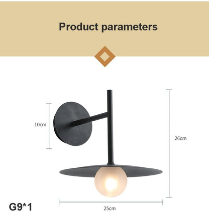 Flying Saucer Background Wall Lamp Sconces - Querencian
