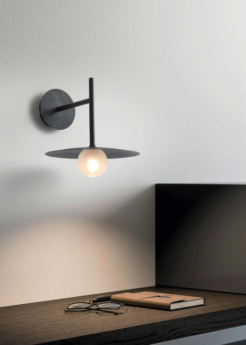 Flying Saucer Background Wall Lamp Sconces - Querencian