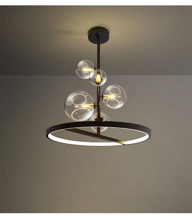 Glass Ball Chandelier Bubble Home Decoration Maison - Querencian