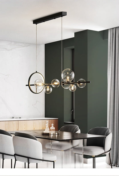 Glass Ball Chandelier Bubble Home Decoration Maison - Querencian