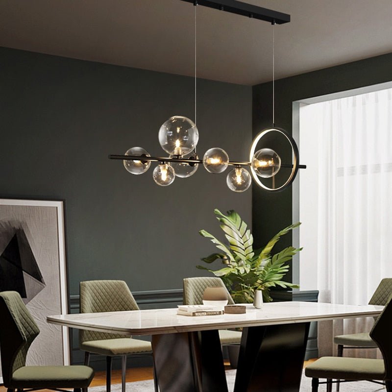 Glass Ball Chandelier Bubble Home Decoration Maison - Querencian