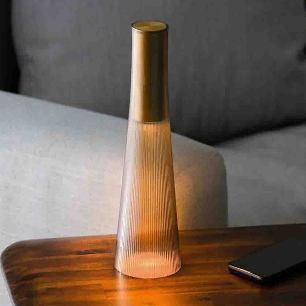 Glass LED touch switch dimming table lamp - Querencian