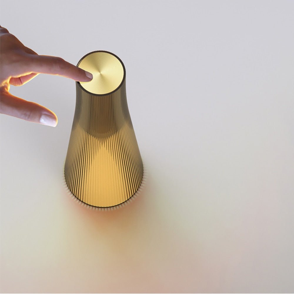 Glass LED touch switch dimming table lamp - Querencian