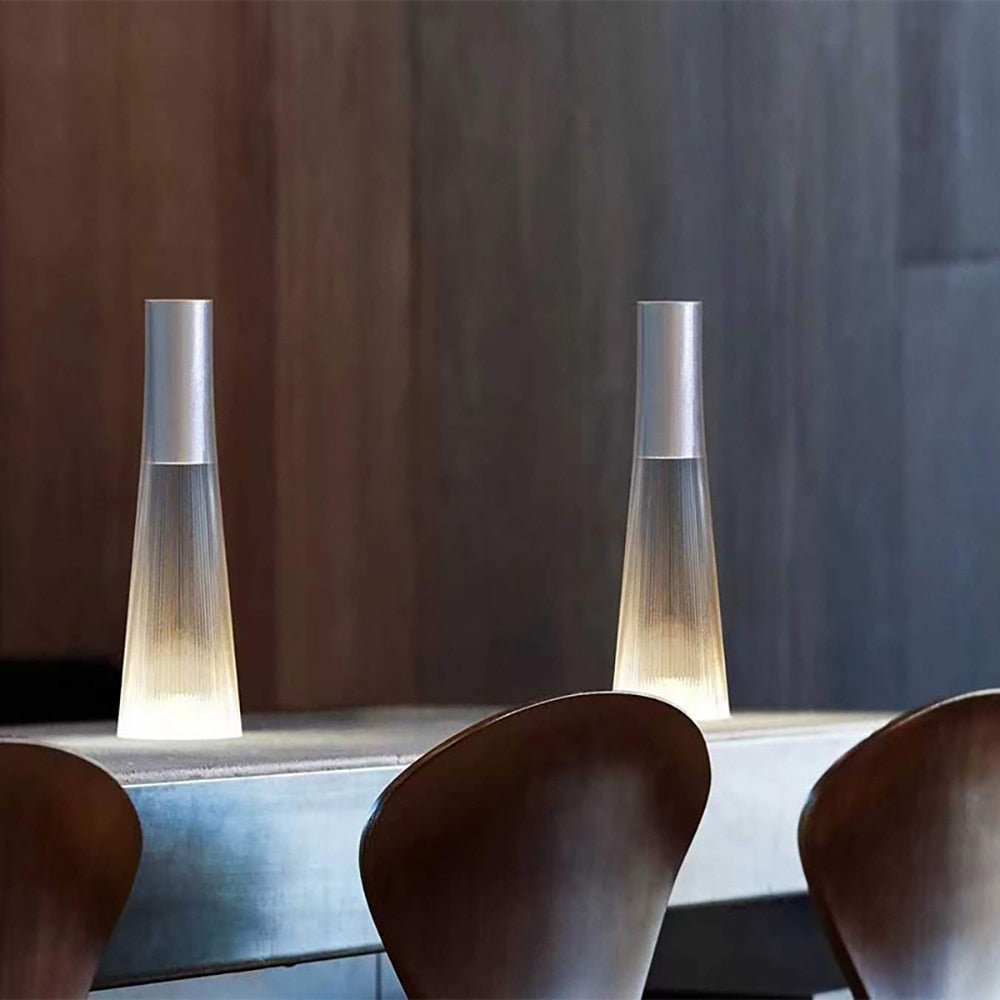 Glass LED touch switch dimming table lamp - Querencian