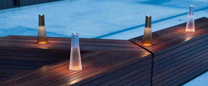 Glass LED touch switch dimming table lamp - Querencian