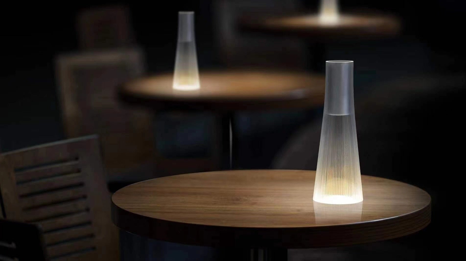 Glass LED touch switch dimming table lamp - Querencian