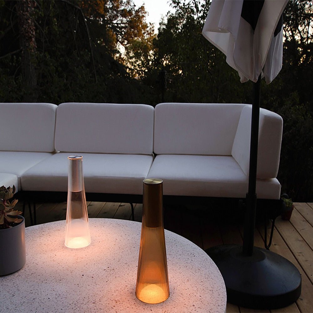 Glass LED touch switch dimming table lamp - Querencian