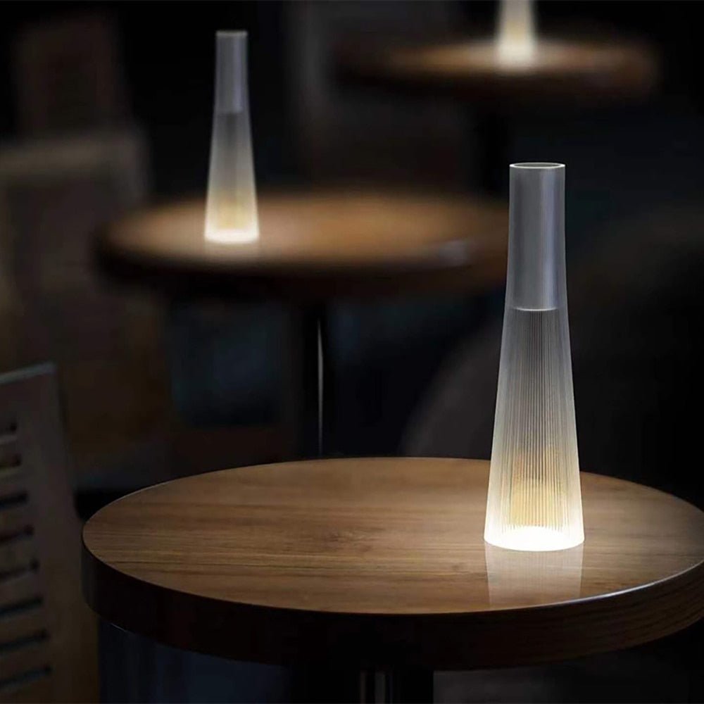 Glass LED touch switch dimming table lamp - Querencian