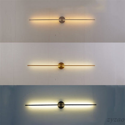 Gold Luxury Geometric Lines Wall Lamps Lights - Querencian