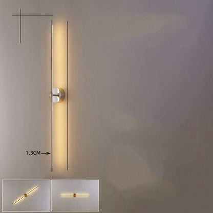 Gold Luxury Geometric Lines Wall Lamps Lights - Querencian