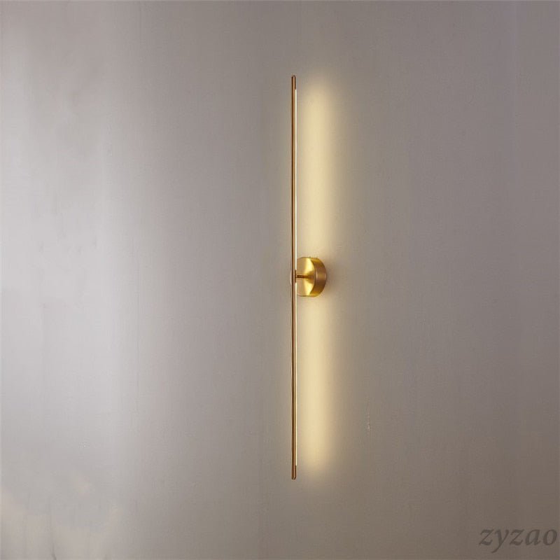 Gold Luxury Geometric Lines Wall Lamps Lights - Querencian