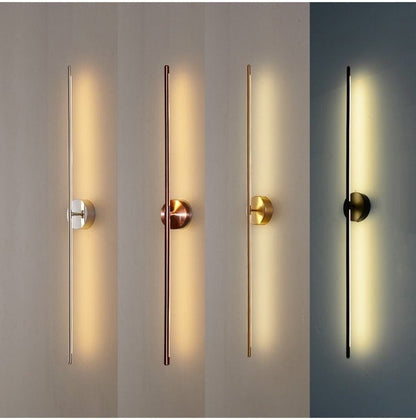Gold Luxury Geometric Lines Wall Lamps Lights - Querencian
