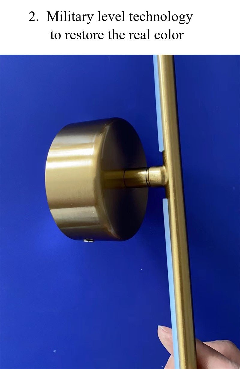 Gold Luxury Geometric Lines Wall Lamps Lights - Querencian