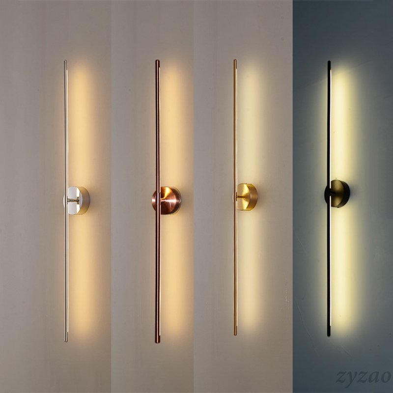Gold Luxury Geometric Lines Wall Lamps Lights - Querencian