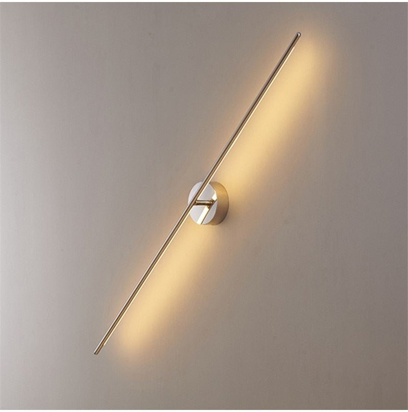 Gold Luxury Geometric Lines Wall Lamps Lights - Querencian