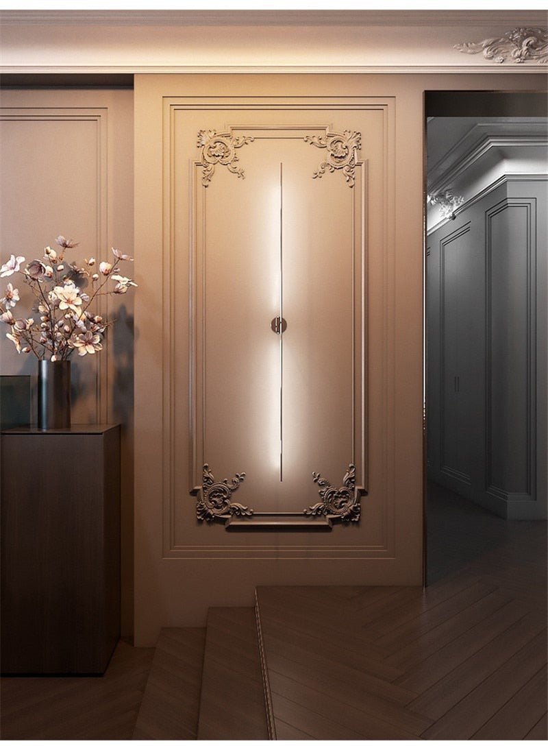 Gold Luxury Geometric Lines Wall Lamps Lights - Querencian
