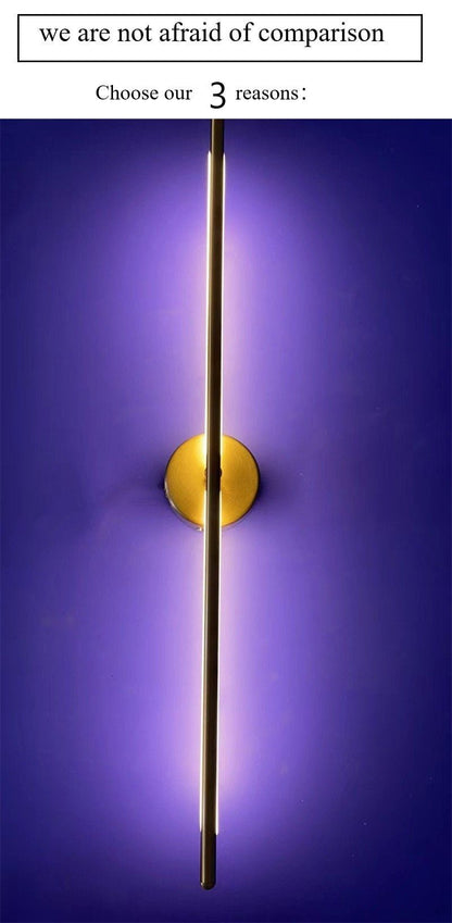 Gold Luxury Geometric Lines Wall Lamps Lights - Querencian