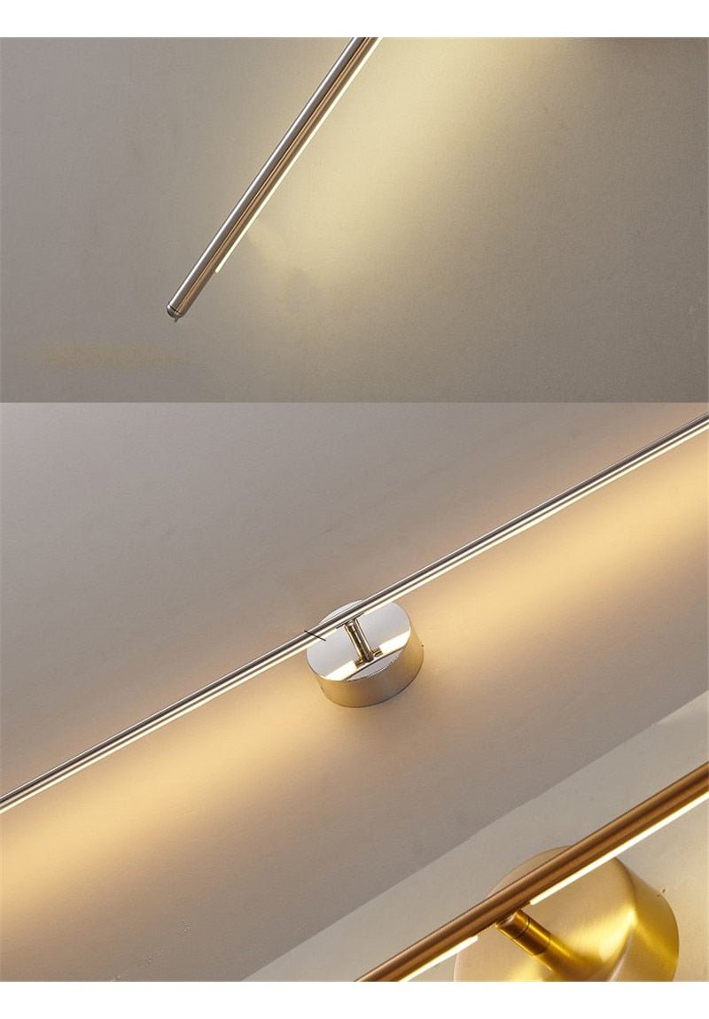 Gold Luxury Geometric Lines Wall Lamps Lights - Querencian