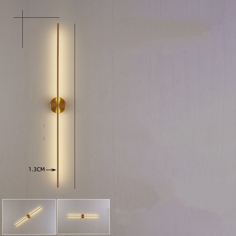 Gold Luxury Geometric Lines Wall Lamps Lights - Querencian