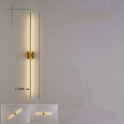 Gold Luxury Geometric Lines Wall Lamps Lights - Querencian