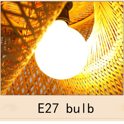 Hand Make Bamboo Hanging Ceiling Pendant Lamps - Querencian