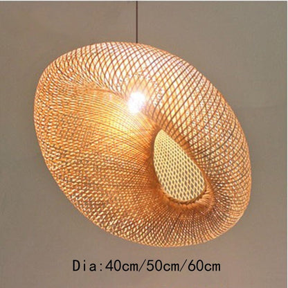 Hand Make Bamboo Hanging Ceiling Pendant Lamps - Querencian
