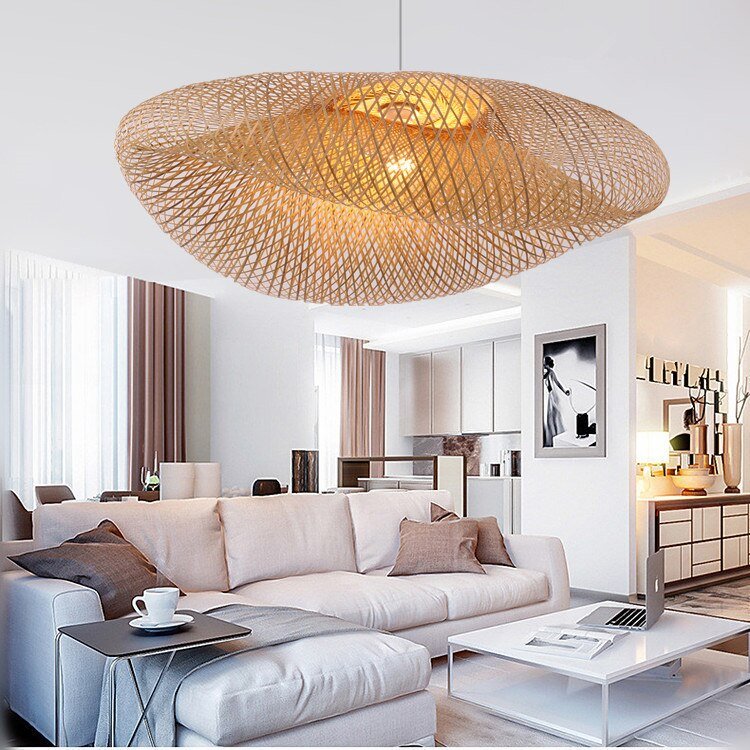 Hand Make Bamboo Hanging Ceiling Pendant Lamps - Querencian