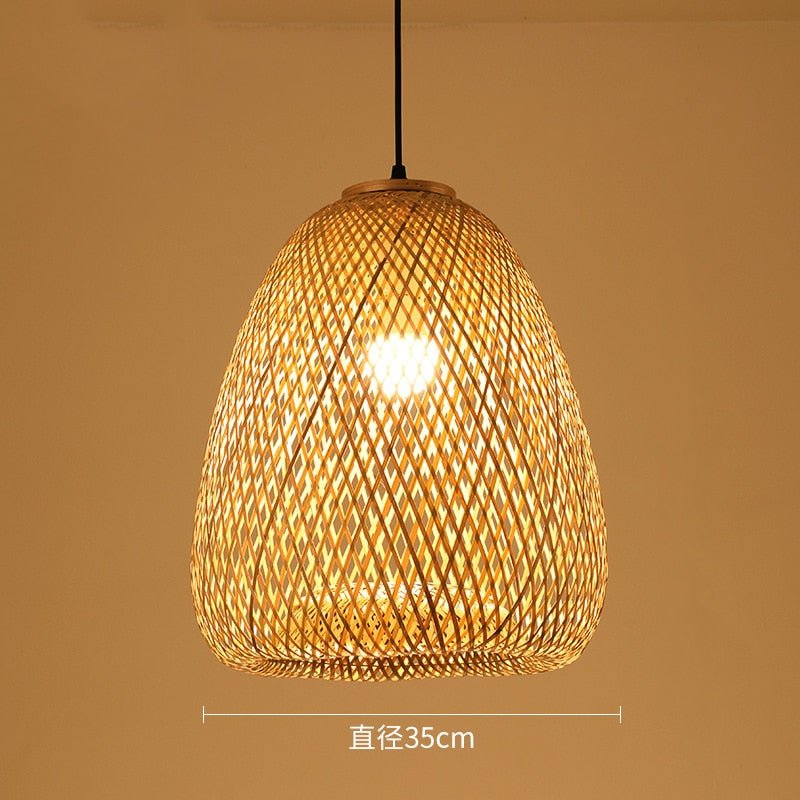 Hand Make Bamboo Hanging Ceiling Pendant Lamps - Querencian