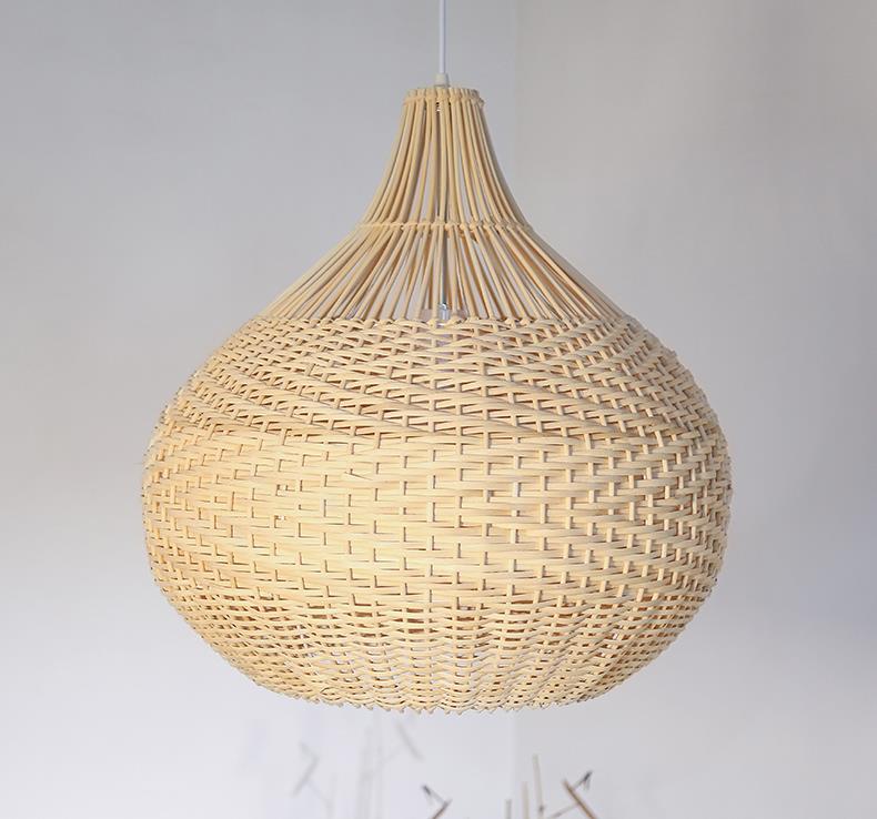 Hand-woven E27 Suspension Rattan Pendant Lights - Querencian