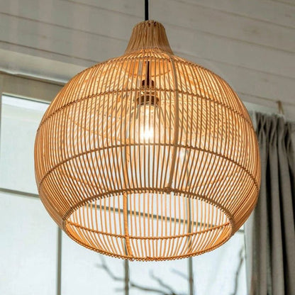 Hand-woven E27 Suspension Rattan Pendant Lights - Querencian