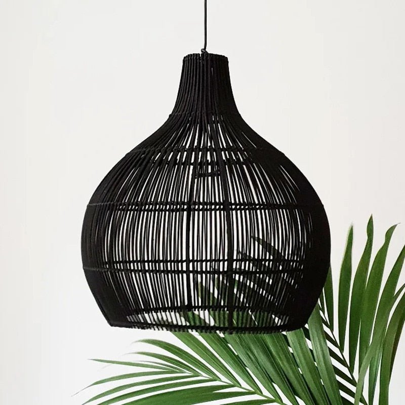 Hand-woven E27 Suspension Rattan Pendant Lights - Querencian