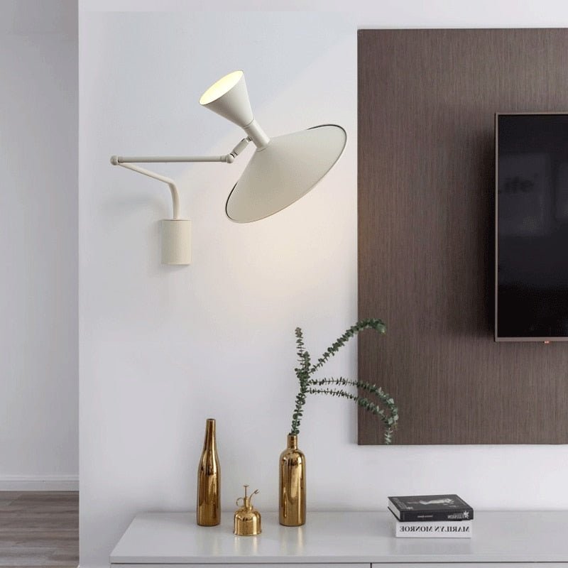 Industrial Mounted Swing Arm Wall Light - Querencian