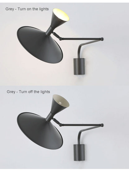 Industrial Mounted Swing Arm Wall Light - Querencian