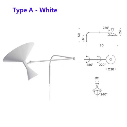 Industrial Mounted Swing Arm Wall Light - Querencian