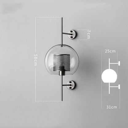 Industrial Retro Loft Wind Grid Wall Lamp - Querencian