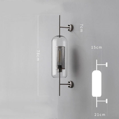 Industrial Retro Loft Wind Grid Wall Lamp - Querencian
