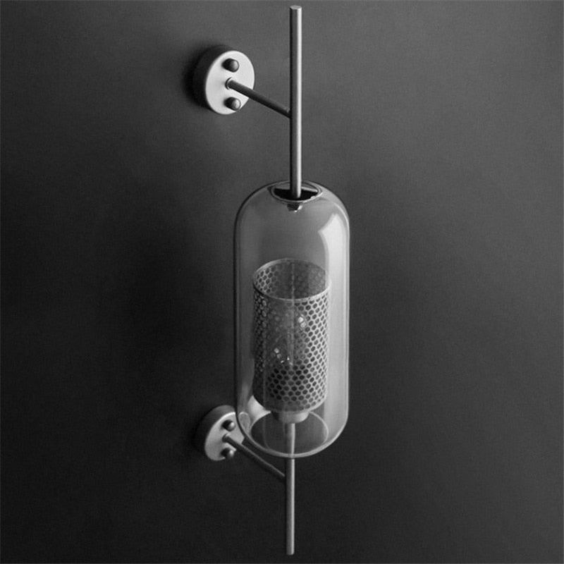 Industrial Retro Loft Wind Grid Wall Lamp - Querencian
