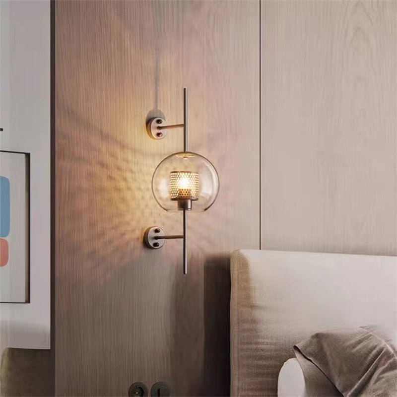 Industrial Retro Loft Wind Grid Wall Lamp - Querencian