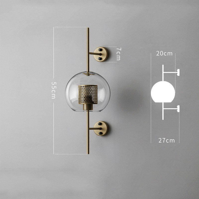 Industrial Retro Loft Wind Grid Wall Lamp - Querencian