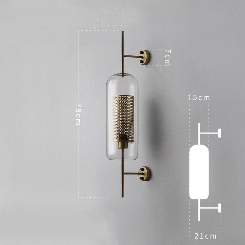 Industrial Retro Loft Wind Grid Wall Lamp - Querencian